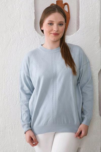 Свитер Julia (52-54) JL1057 l.blue (деми)