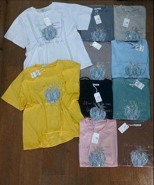 Футболка Julia (52-54) JL1088 pink (лето)