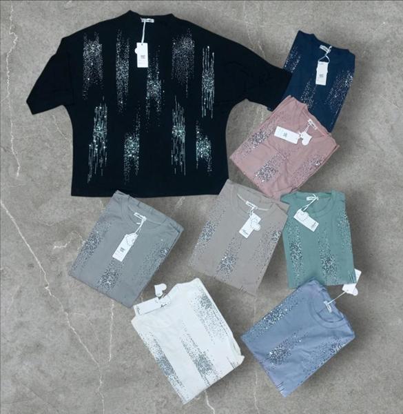 Футболка Julia (52-54) JL1105 grey (лето)