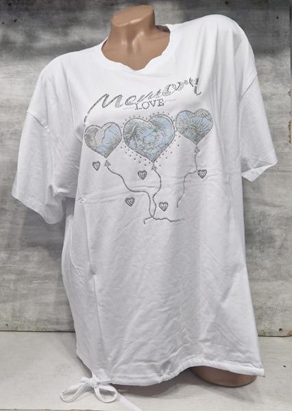 Футболка Julia (52-54) JL1110 white (лето)