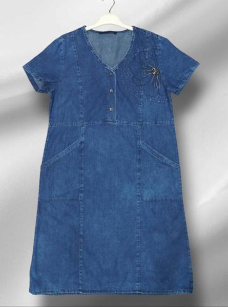 Платье Julia (44-52) JL1147 blue (лето)