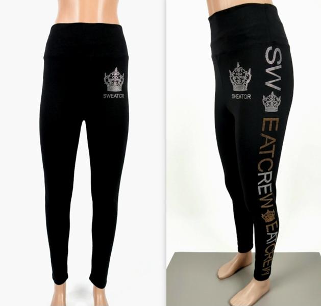 Лосины Julia (2XL-6XL) JL1161 black (деми)