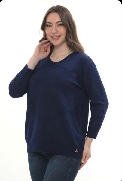 Свитер Julia (52-54) JL1168 navy (деми)