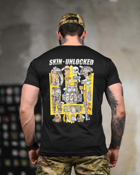 Футболка Madoka (M-3XL) 1352 black (лето)