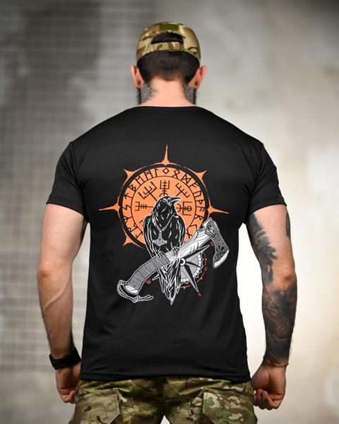 Футболка Madoka (M-3XL) 1354 black (лето)