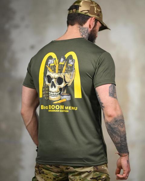 Футболка Madoka (M-3XL) 1355 khaki (лето)