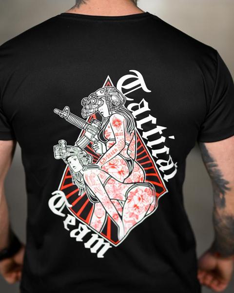 Футболка Madoka (M-3XL) 1358 black (лето)