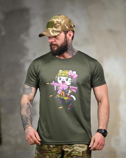 Футболка Madoka (M-3XL) 1367 khaki (лето)