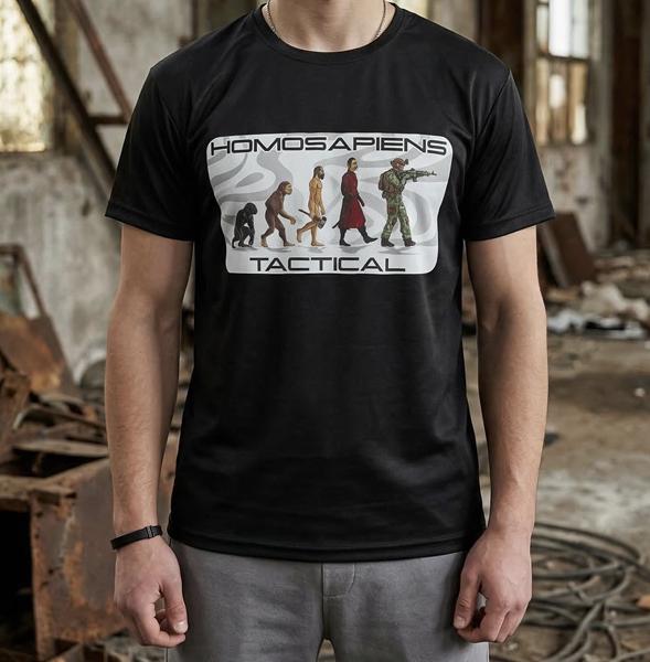 Футболка Madoka (M-3XL) 1374 black (лето)