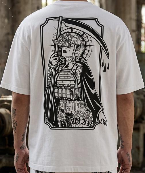 Футболка Madoka (M-3XL) 1385 white (лето)