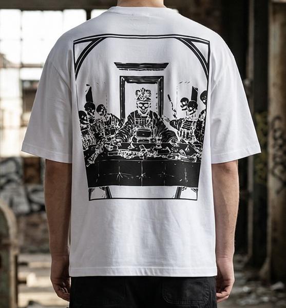 Футболка Madoka (M-3XL) 1388 white (лето)