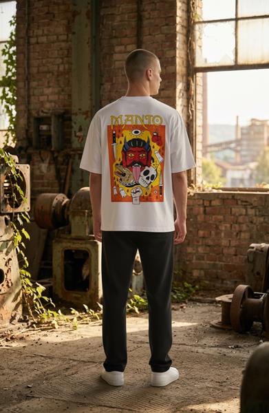 Футболка Madoka (M-3XL) 1392 white (лето)