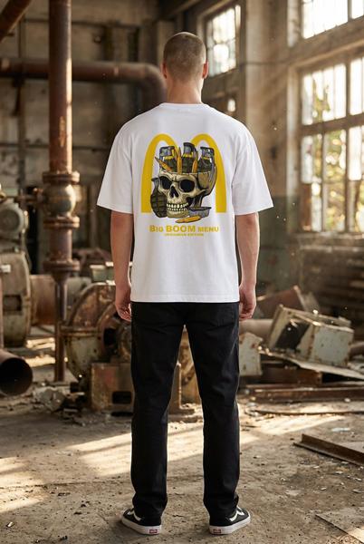 Футболка Madoka (M-3XL) 1393 white (лето)