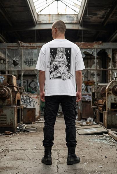 Футболка Madoka (M-3XL) 1395 white (лето)