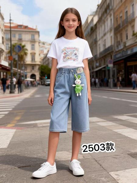 Бриджи ChicWear (25-30) 2503 l.blue (лето)