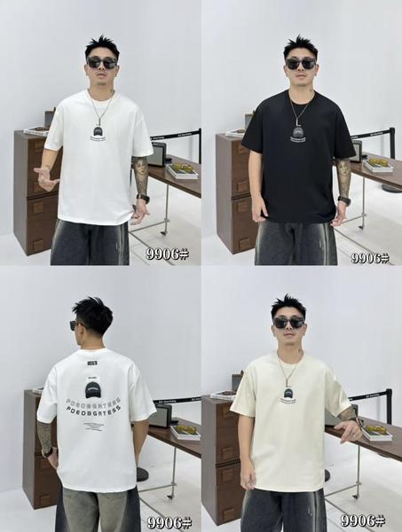 Футболка F.T.H (M-3XL) 9906 black (лето)