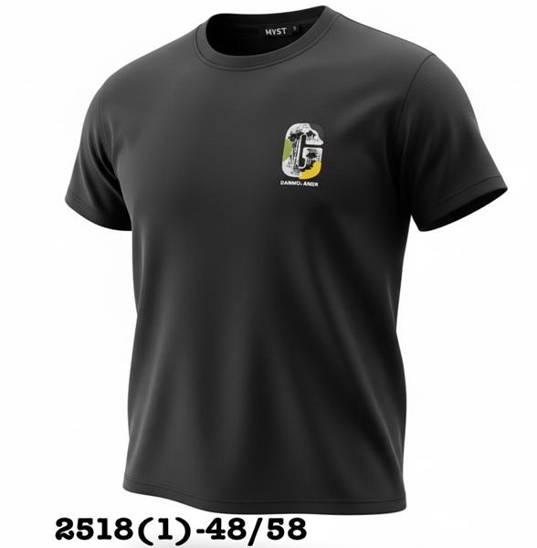 Футболка LiOpt (48-58) 2518-1 black (лето)