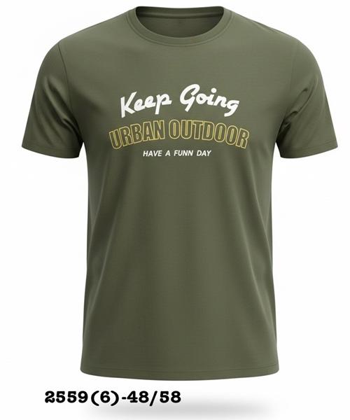 Футболка LiOpt (48-58) 2559-6 khaki (лето)