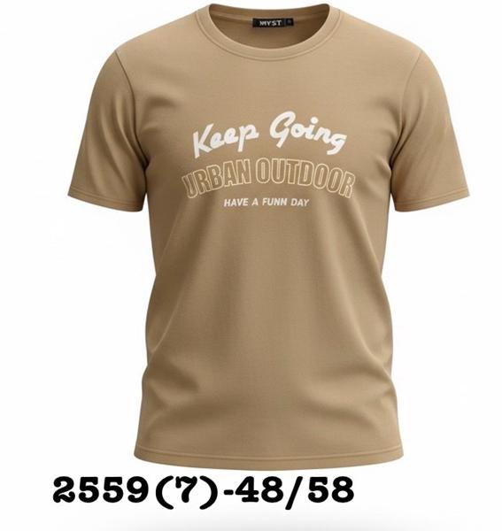 Футболка LiOpt (48-58) 2559-7 beige (лето)