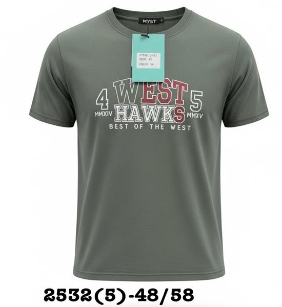 Футболка LiOpt (48-58) 2532-5 grey (лето)