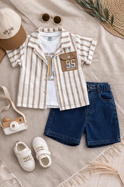 Костюм Major (3-6) 26527 beige (лето)