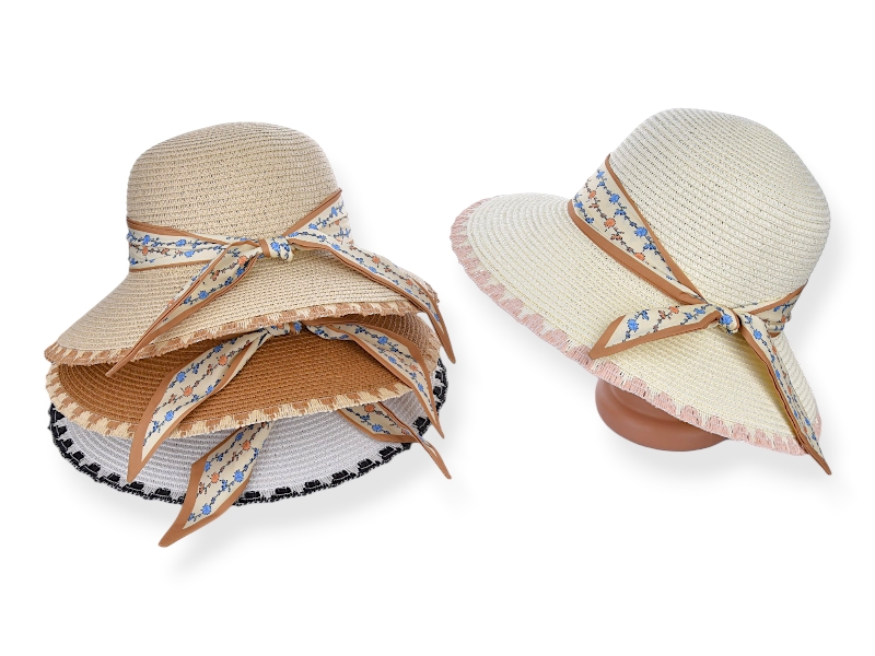 Шляпа КОРОЛЕВА (56-58) 7-01 mix (лето)