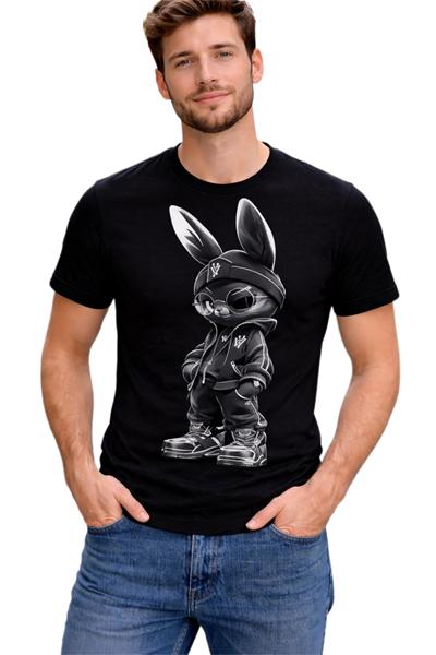 Футболка ALIA (M-3XL) AL106 black (лето)