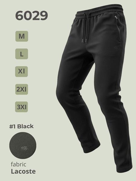 Штаны спорт 2BRO (M-3XL) 6029 black (деми)