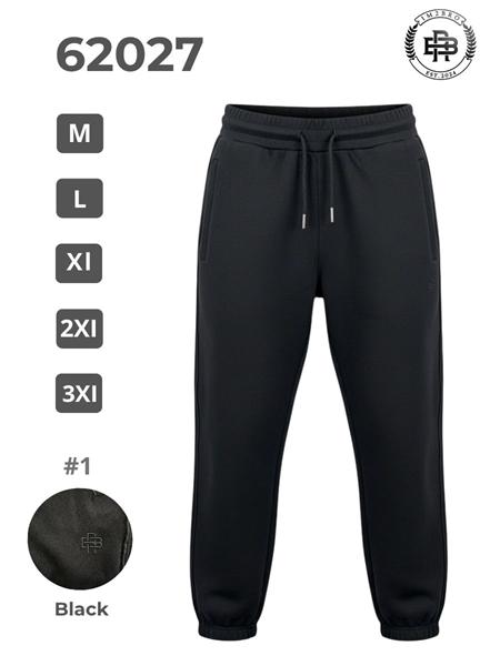 Штаны спорт 2BRO (M-3XL) 62027 black (деми)