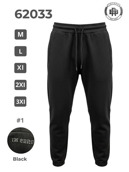 Штаны спорт 2BRO (M-3XL) 62033 black (деми)