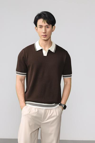 Футболка 2BRO (L-4XL) 821 brown (лето)