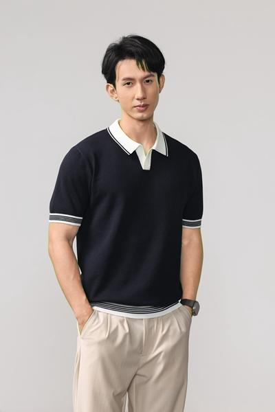 Футболка 2BRO (L-4XL) 821 navy (лето)