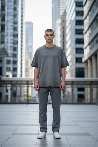 Футболка 2BRO (M-2XL) BR938 grey (лето)