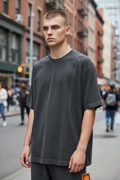 Футболка 2BRO (M-2XL) BR945 grey (лето)