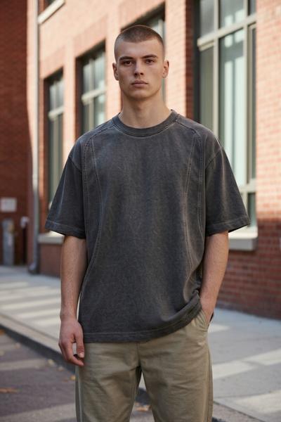 Футболка 2BRO (M-2XL) BR948 d.grey (лето)