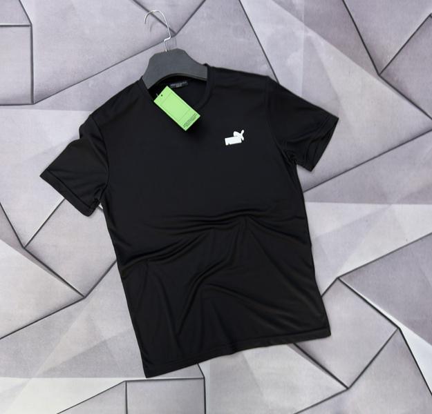 Футболка Rassul (S-2XL) 66801 black (лето)