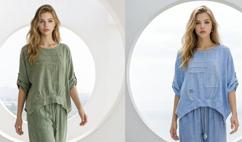 Блузка Kaffir Lily (50-56) 1807 l.blue (деми)