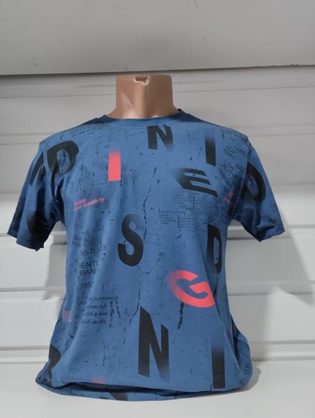 Футболка Panda (S-2XL) 1742 blue (лето)