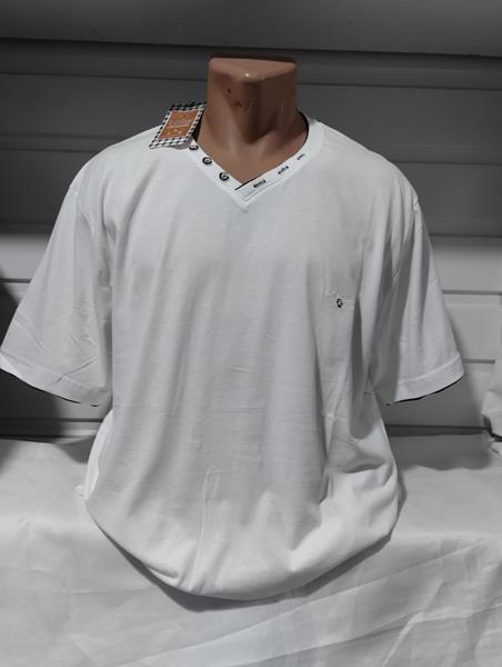 Футболка Panda (4XL-7XL) 1766 white (лето)