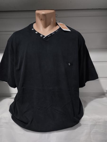 Футболка Panda (4XL-7XL) 1767 black (лето)