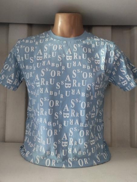 Футболка Panda (S-2XL) 1787 l.blue (лето)