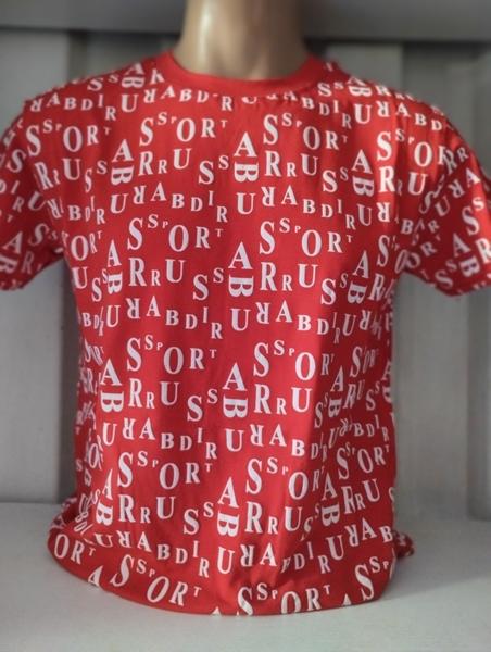 Футболка Panda (S-2XL) 1788 red (лето)