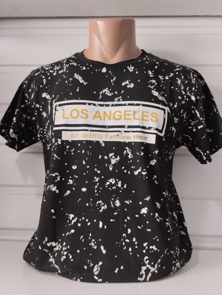 Футболка Panda (S-2XL) 1794 black (лето)