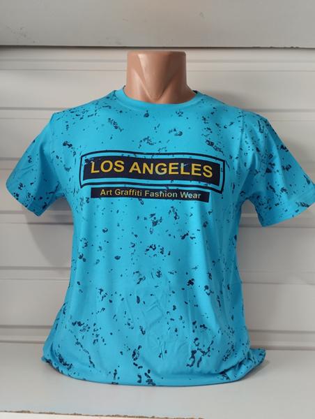 Футболка Panda (S-2XL) 1795 l.blue (лето)