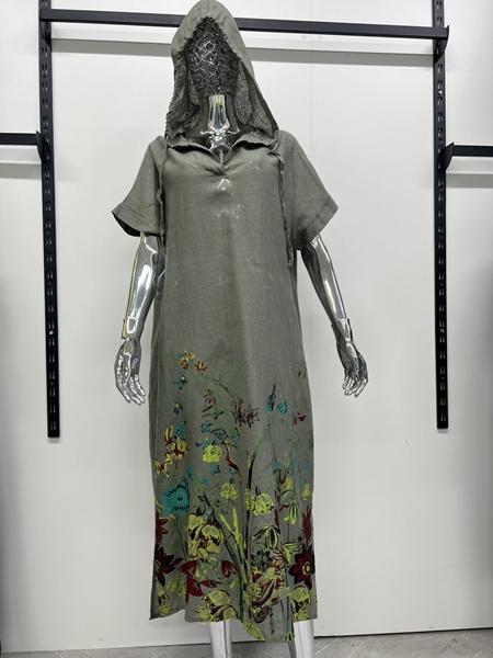 Платье Style Nadezhda (3XL-6XL) 10752 khaki (лето)