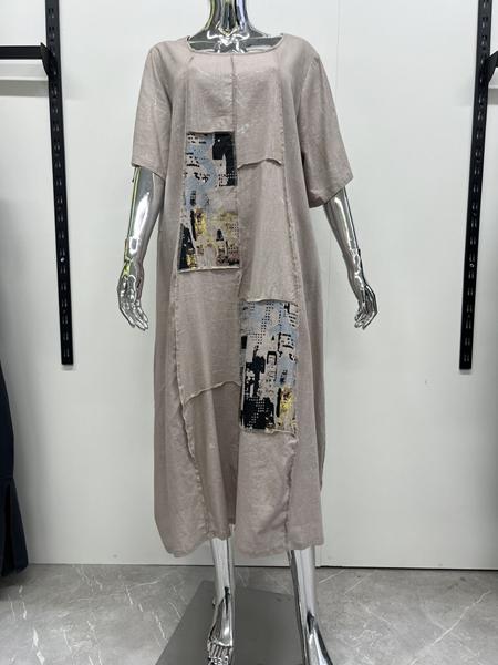 Платье Style Nadezhda (3XL-6XL) 10797 beige (лето)