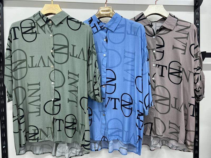 Рубашка Style Nadezhda (3XL-7XL) 26944 grey (лето)