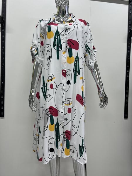 Рубашка Style Nadezhda (3XL-7XL) 36492 white (лето)