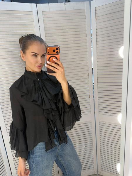 Блузка Style Nadezhda (one size) 377 black (деми)