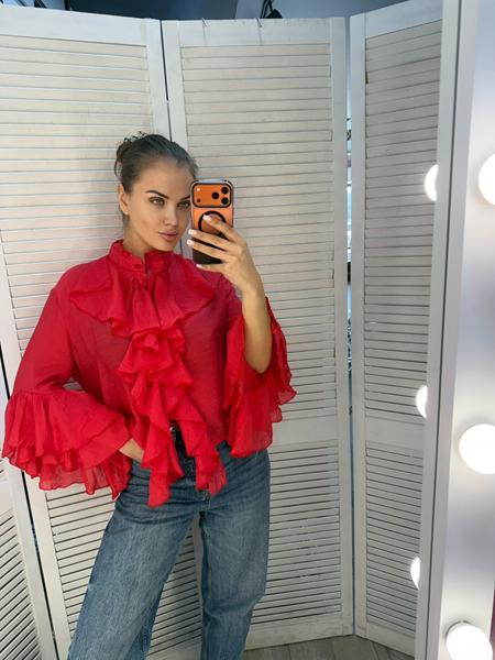 Блузка Style Nadezhda (one size) 377 red (деми)